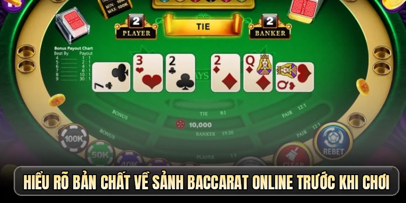 Hiểu rõ bản chất về sảnh baccarat online trước khi chơi